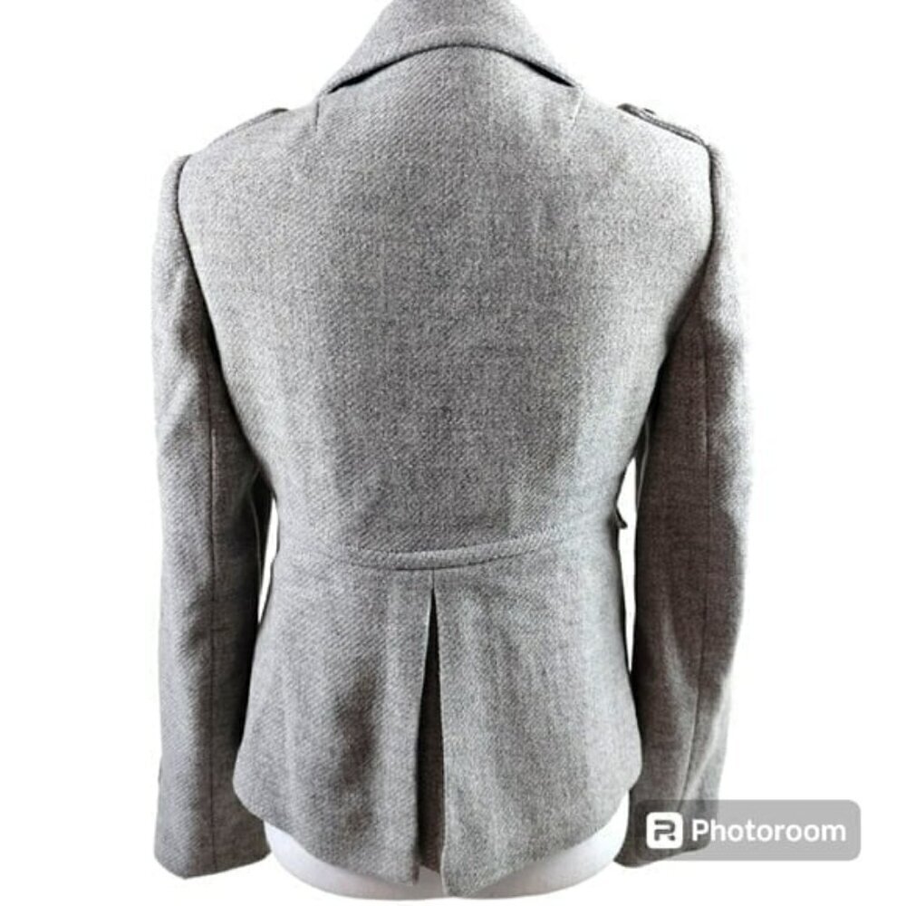 Banana Republic Wool Blend Tweed Button Down Short Jacket Coat in Small - Picture 5 of 9